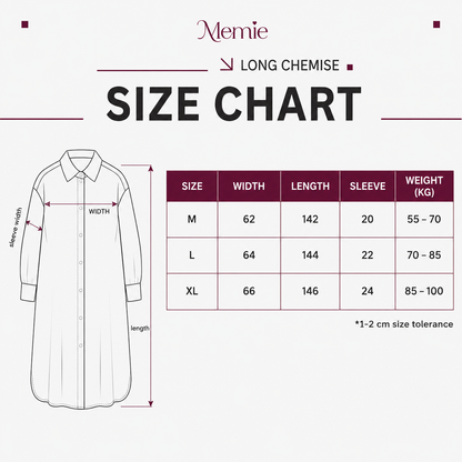 Ivory Long Chemise — Cotton Modest Dress