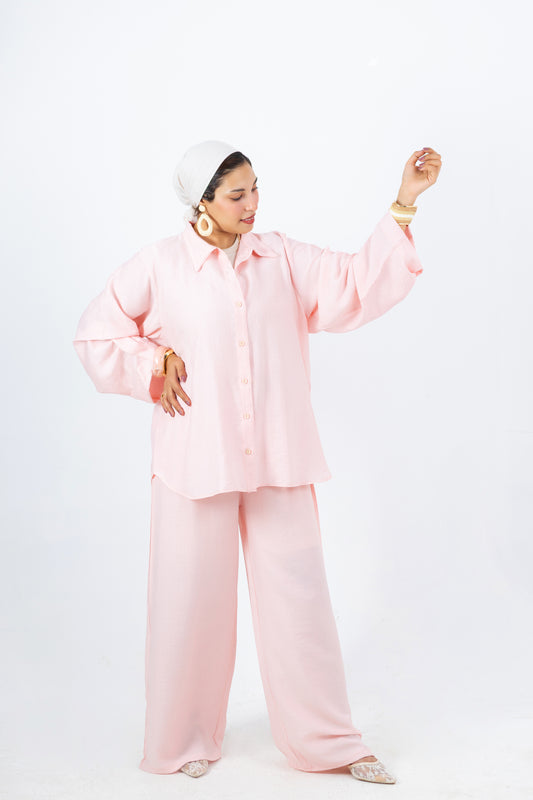 Rozitta Blouse — Treated Linen Blouse