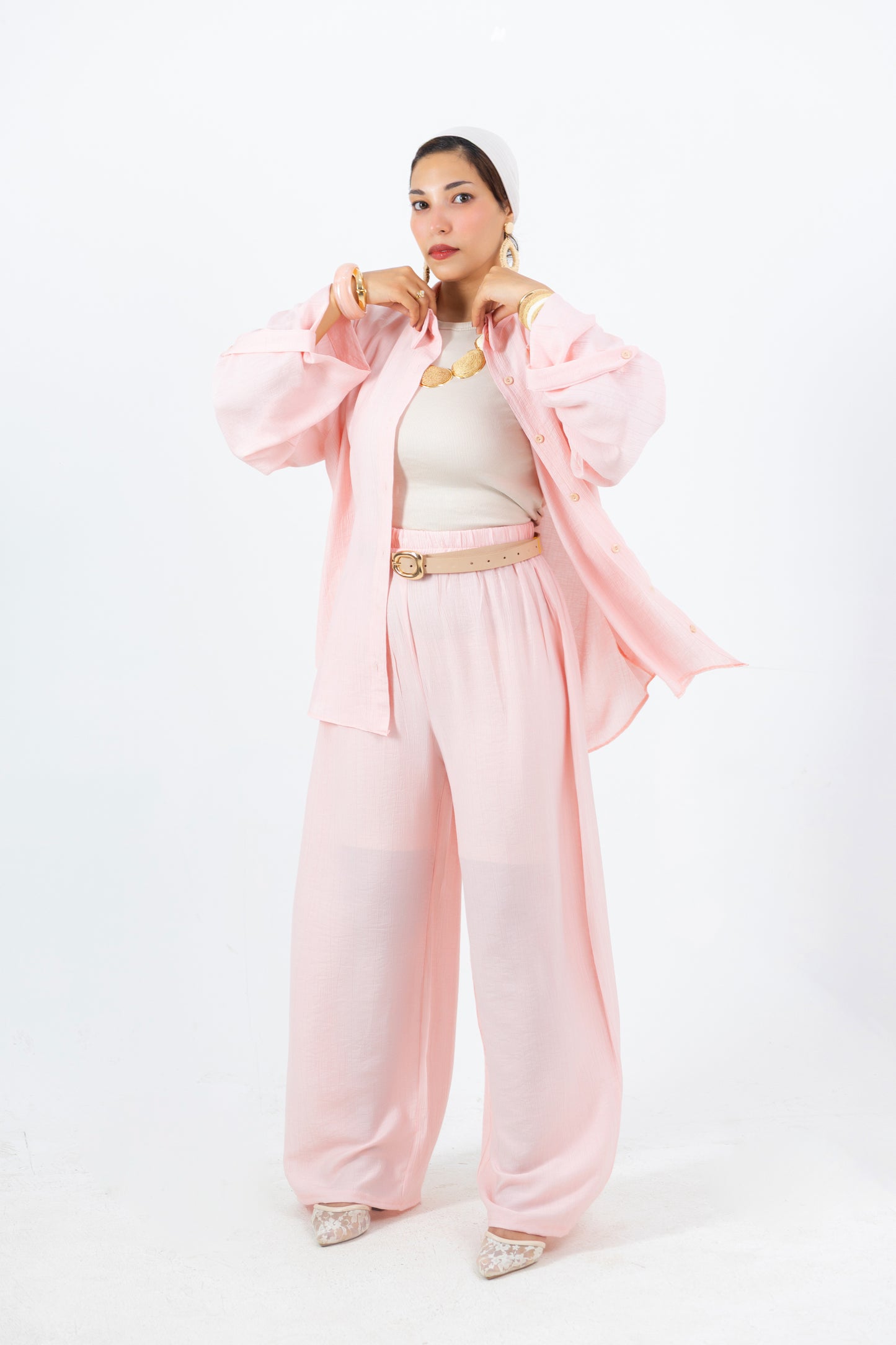 Rozitta Suit — Two-Piece Galaxy Linen Set