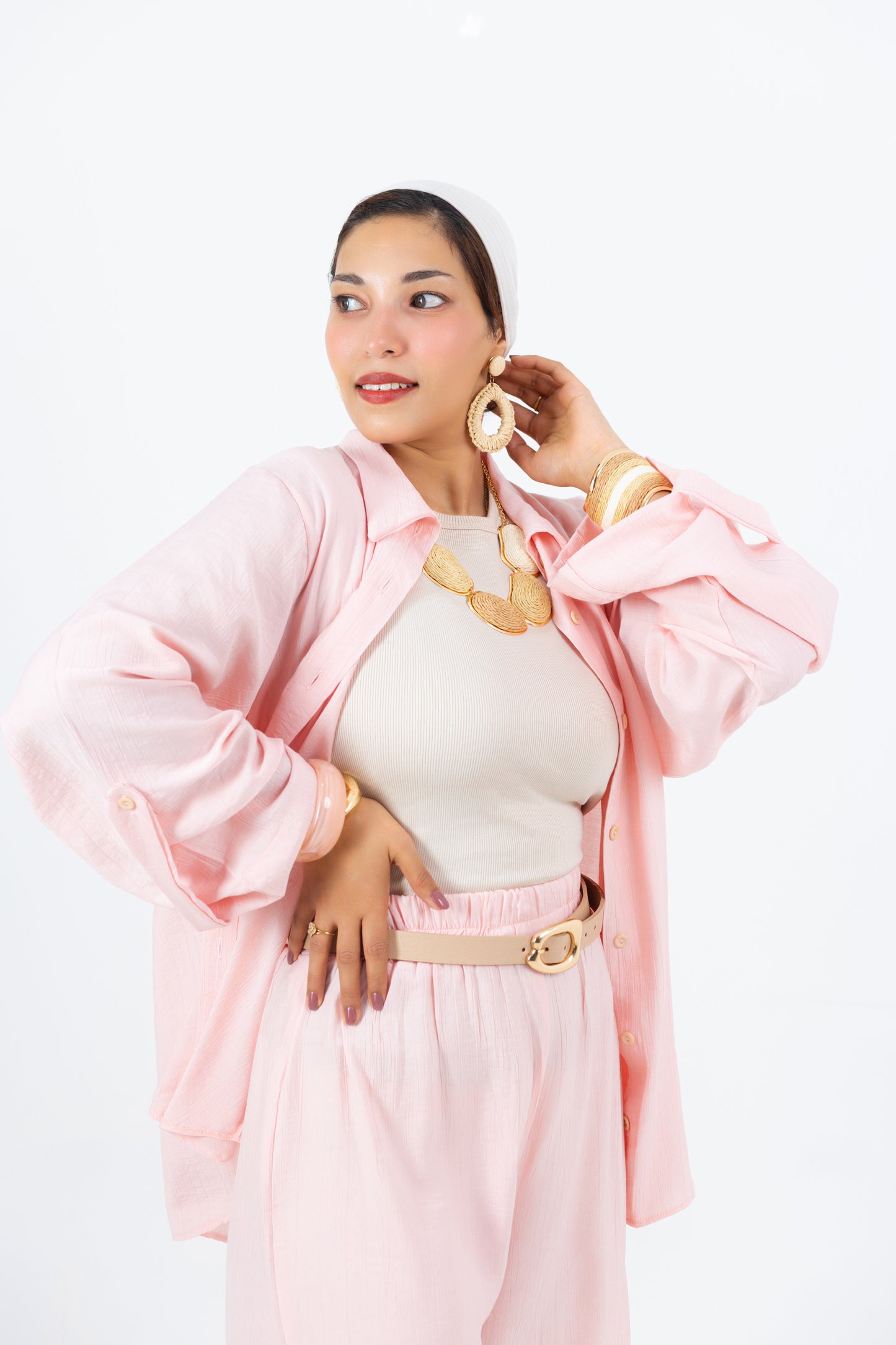 Rozitta Blouse — Treated Linen Blouse