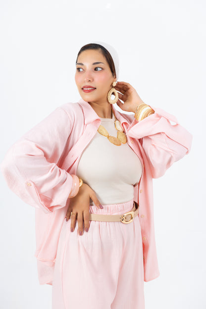 Rozitta Blouse — Treated Linen Blouse