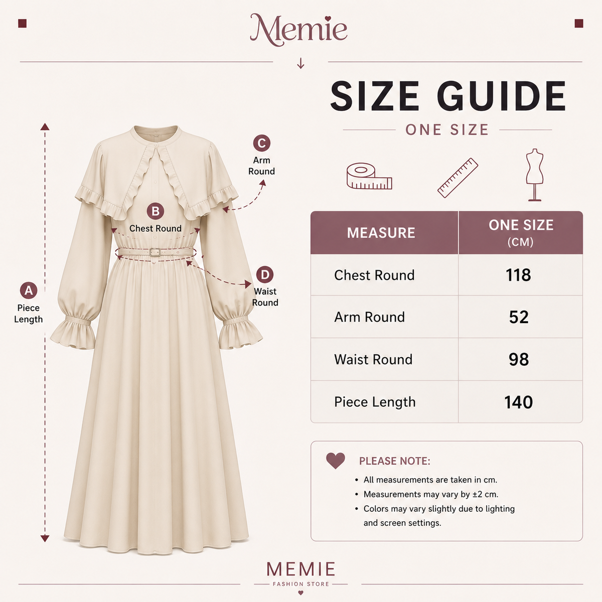 Butterfly Dress — Cotton Belted-Look Dress