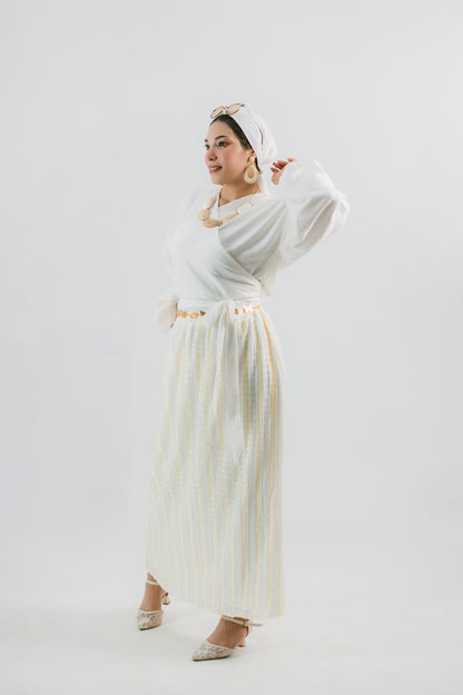 Crochet and linen set